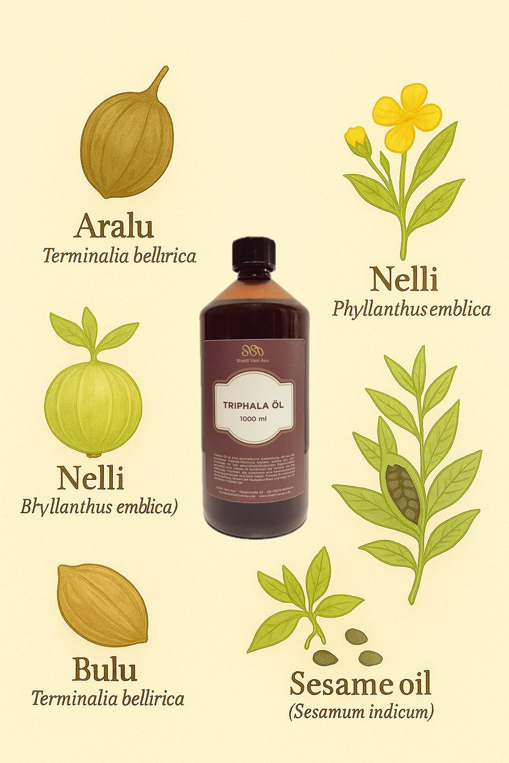 triphala öl, triphala tailam, triphala massageöl, ayurveda massageöl, ayurvedisches massageöl, massageöl ayurveda, abhyanga öl, vata massageöl, ayurveda massageöl vata, massageöl für wellness, massageöl für körperpflege, ayurveda körperöl, massageöl naturrein, massageöl ohne zusätze, ayurveda massageöl natur