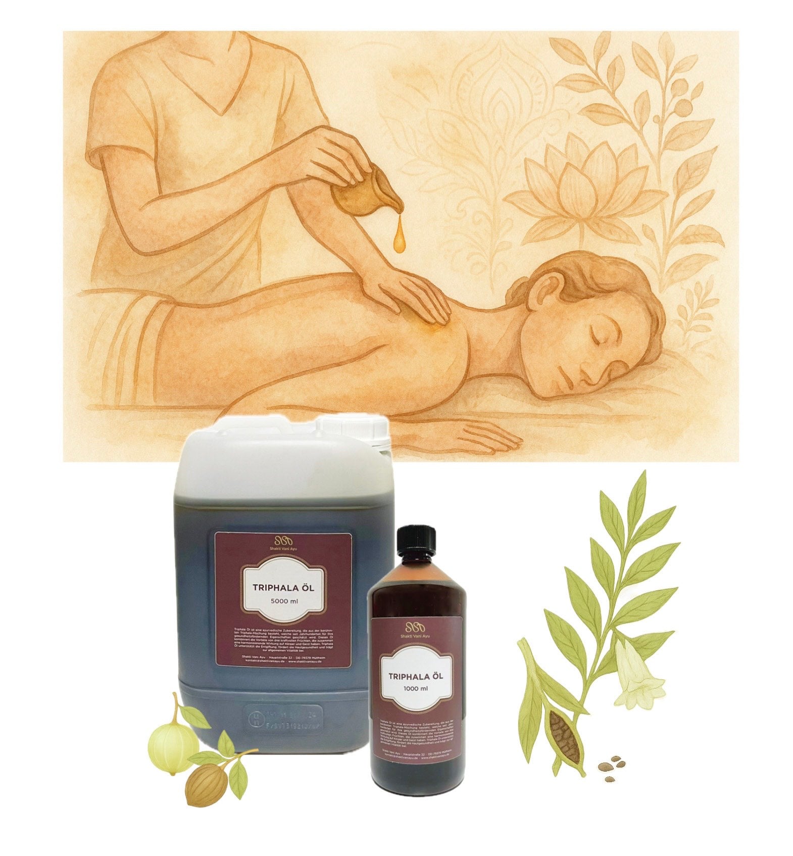 triphala öl, triphala tailam, triphala massageöl, ayurveda massageöl, ayurvedisches massageöl, massageöl ayurveda, abhyanga öl, vata massageöl, ayurveda massageöl vata, massageöl für wellness, massageöl für körperpflege, ayurveda körperöl, massageöl naturrein, massageöl ohne zusätze, ayurveda massageöl natur
