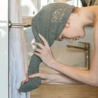 Haar Turban, Haarturban Baumwolle, Haarhandtuch Turban, Hair Towel Wrap, schnelltrocknendes Handtuch, Haarturban für lange Haare, natürlich, schonend, Wellness, Spa, Selbstfürsorge